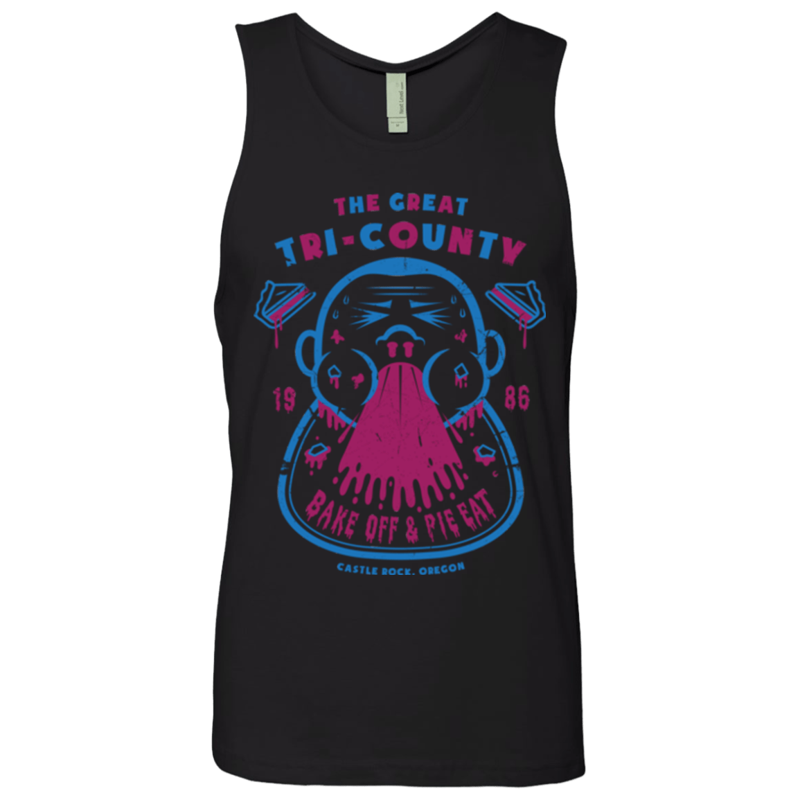 T-Shirts Black / Small Tri County Pie Eating Men's Premium Tank Top