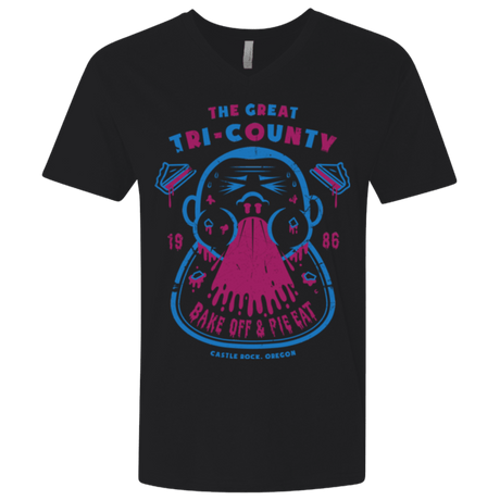 T-Shirts Black / X-Small Tri County Pie Eating Men's Premium V-Neck