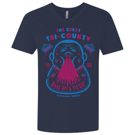 T-Shirts Midnight Navy / X-Small Tri County Pie Eating Men's Premium V-Neck