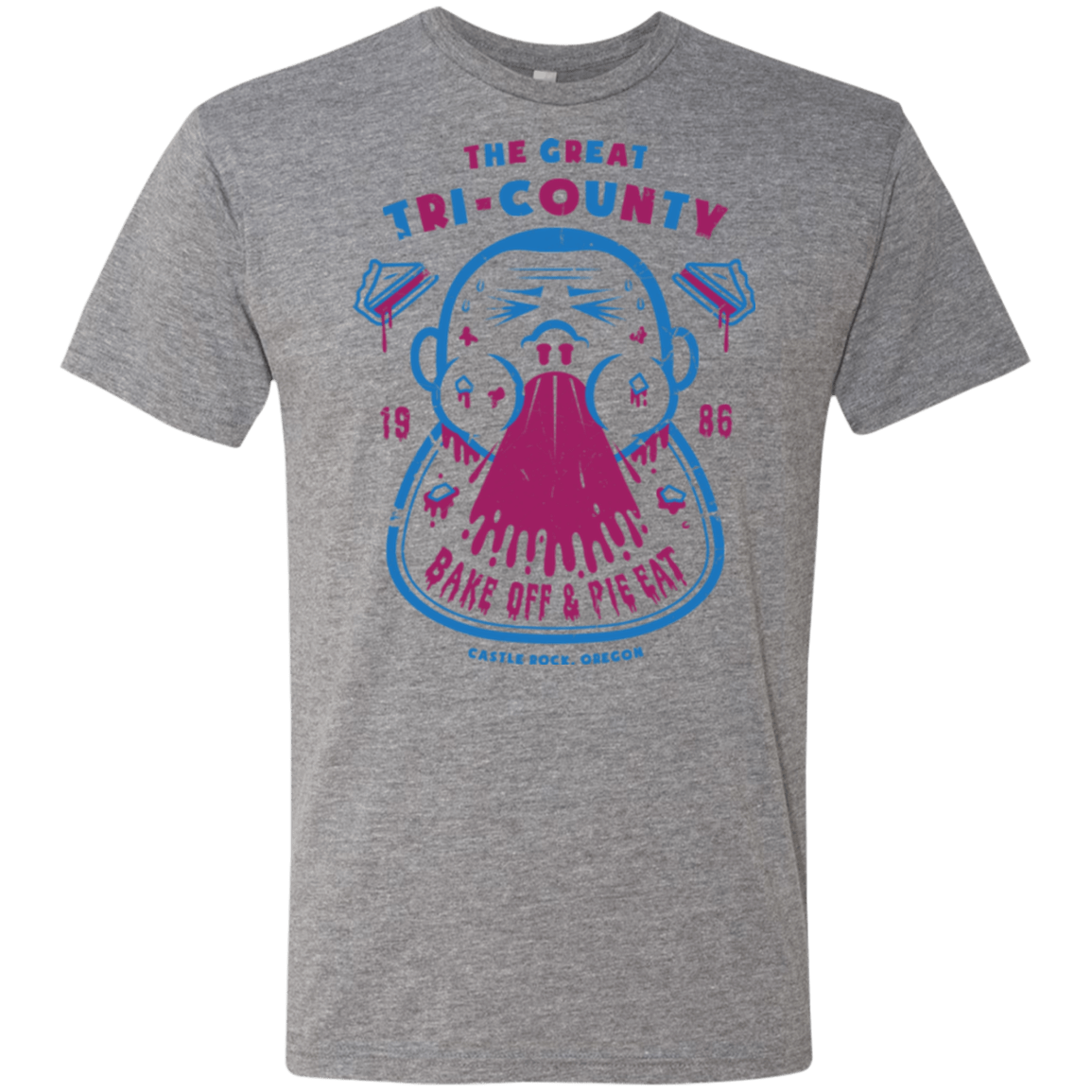 T-Shirts Premium Heather / Small Tri County Pie Eating Men's Triblend T-Shirt