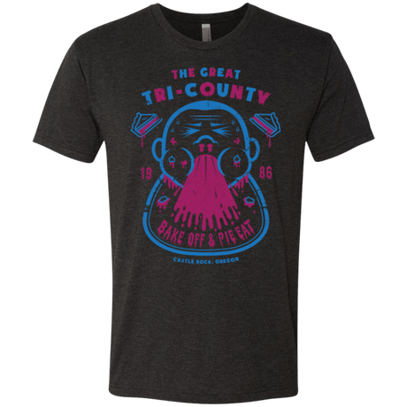 T-Shirts Vintage Black / Small Tri County Pie Eating Men's Triblend T-Shirt