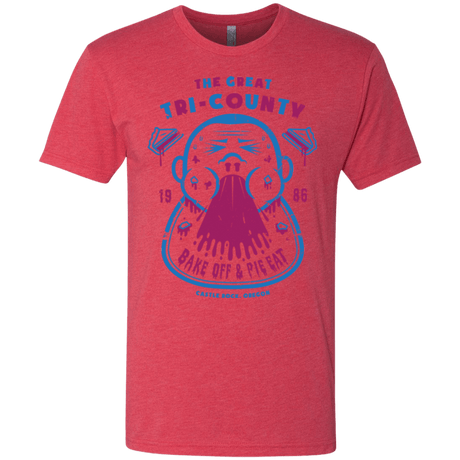 T-Shirts Vintage Red / Small Tri County Pie Eating Men's Triblend T-Shirt