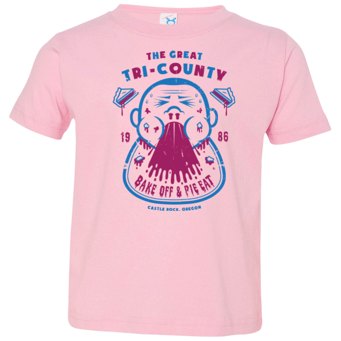 T-Shirts Pink / 2T Tri County Pie Eating Toddler Premium T-Shirt