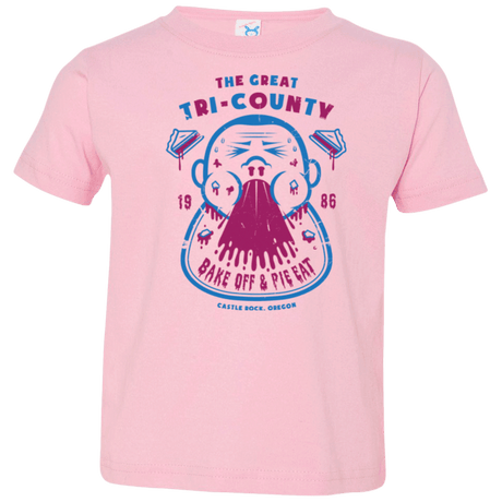 T-Shirts Pink / 2T Tri County Pie Eating Toddler Premium T-Shirt