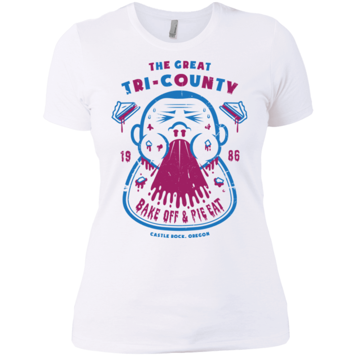 T-Shirts White / X-Small Tri County Pie Eating Women's Premium T-Shirt