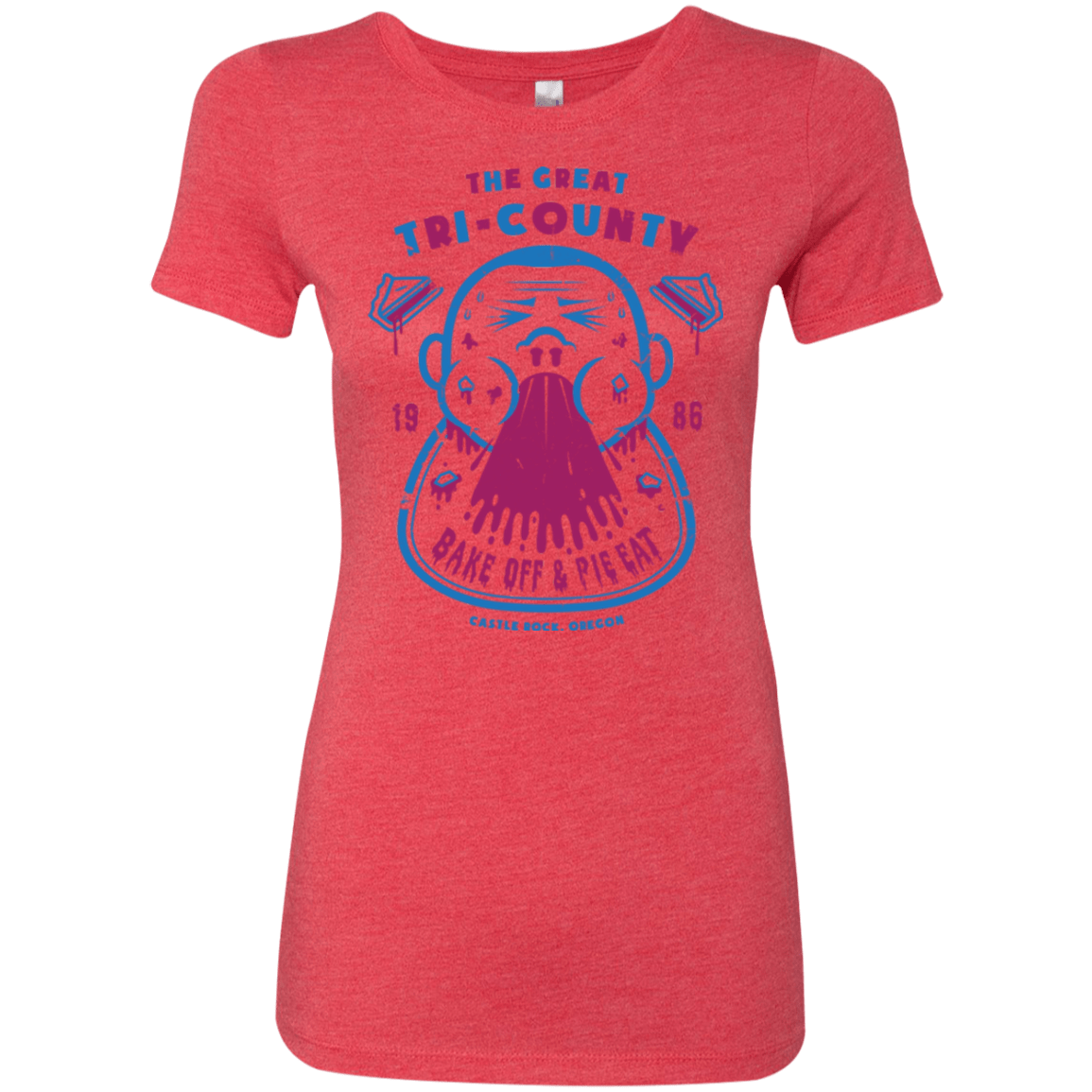 T-Shirts Vintage Red / Small Tri County Pie Eating Women's Triblend T-Shirt