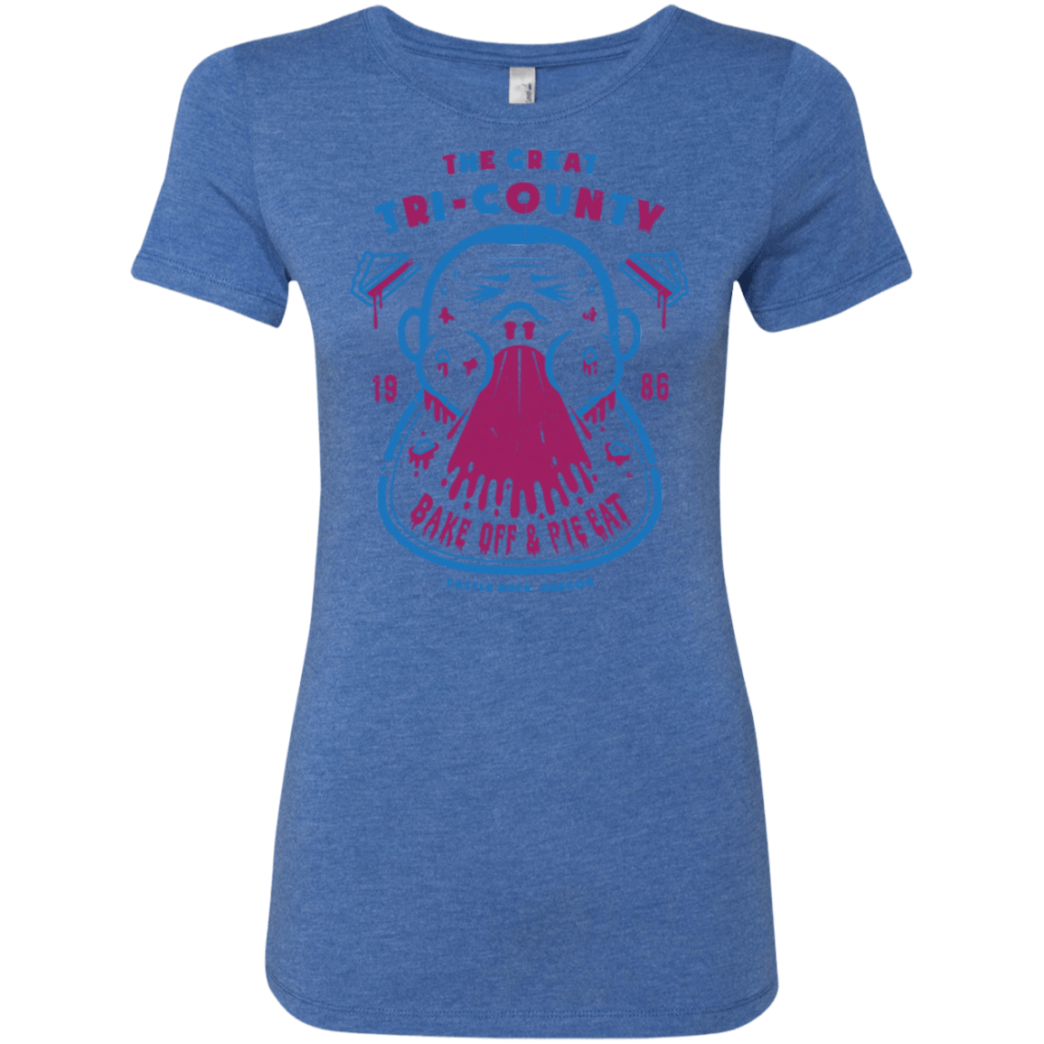 T-Shirts Vintage Royal / Small Tri County Pie Eating Women's Triblend T-Shirt