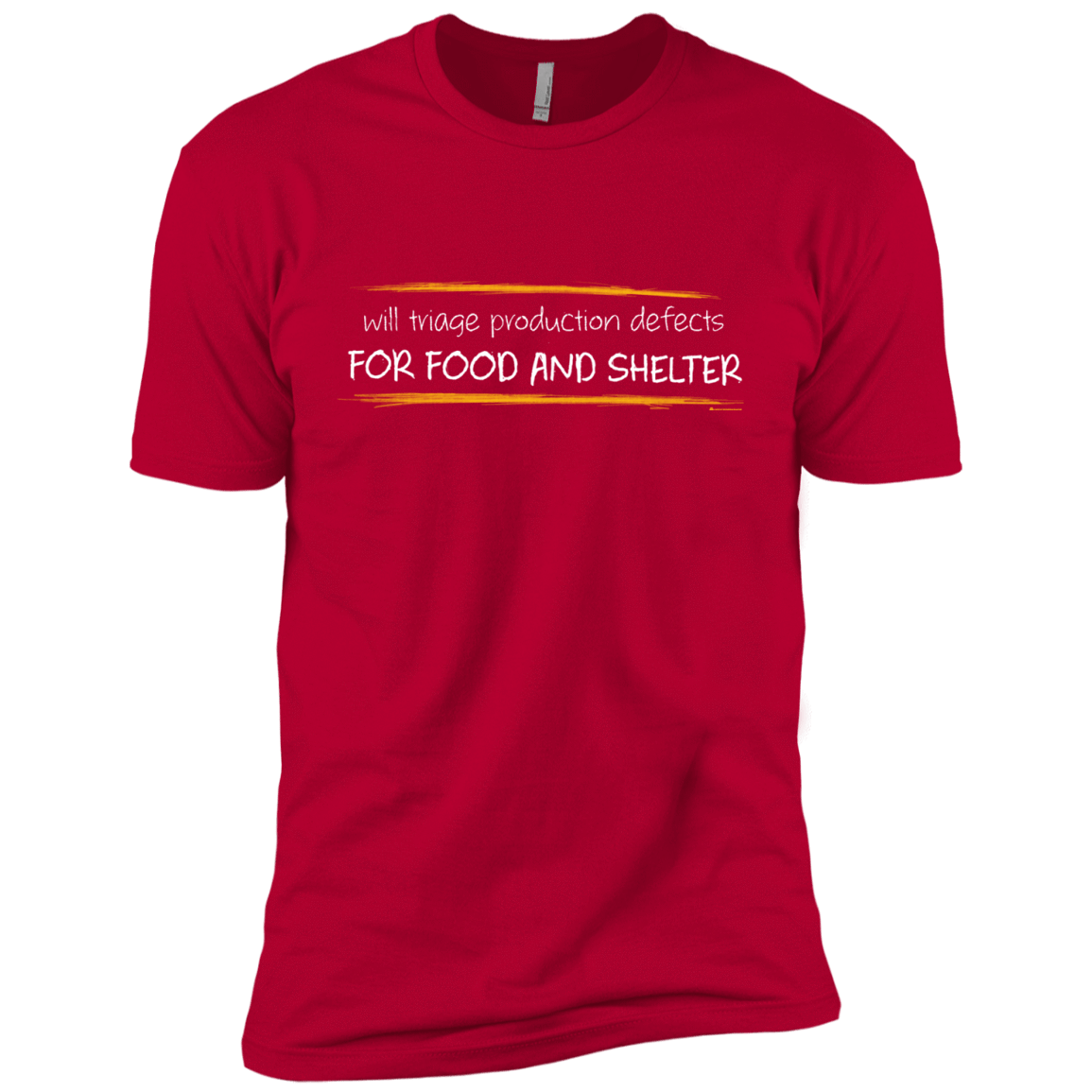 T-Shirts Red / YXS Triaging Defects For Food And Shelter Boys Premium T-Shirt