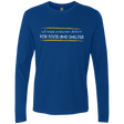T-Shirts Royal / Small Triaging Defects For Food And Shelter Men's Premium Long Sleeve