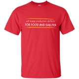 T-Shirts Red / Small Triaging Defects For Food And Shelter T-Shirt