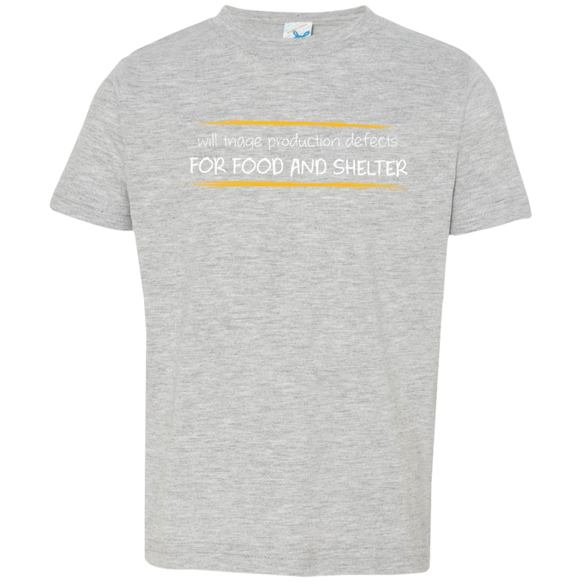 T-Shirts Heather Grey / 2T Triaging Defects For Food And Shelter Toddler Premium T-Shirt