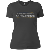 T-Shirts Heavy Metal / X-Small Triaging Defects For Food And Shelter Women's Premium T-Shirt