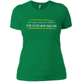 T-Shirts Kelly Green / X-Small Triaging Defects For Food And Shelter Women's Premium T-Shirt
