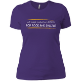 T-Shirts Purple Rush/ / X-Small Triaging Defects For Food And Shelter Women's Premium T-Shirt
