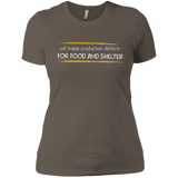 T-Shirts Warm Grey / X-Small Triaging Defects For Food And Shelter Women's Premium T-Shirt