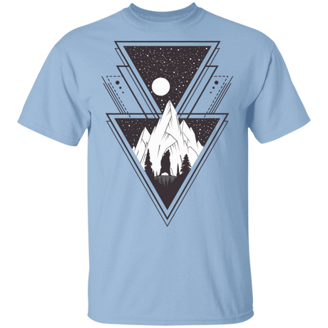 T-Shirts Light Blue / S Triangle Bear Art T-Shirt