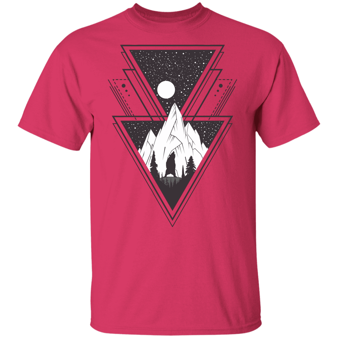 T-Shirts Heliconia / YXS Triangle Bear Art Youth T-Shirt