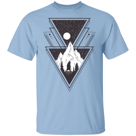 T-Shirts Light Blue / YXS Triangle Bear Art Youth T-Shirt