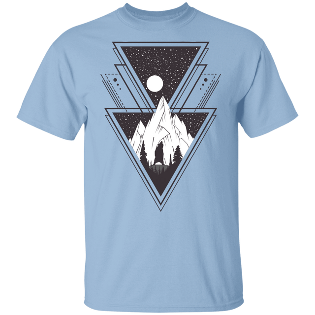 T-Shirts Light Blue / YXS Triangle Bear Art Youth T-Shirt