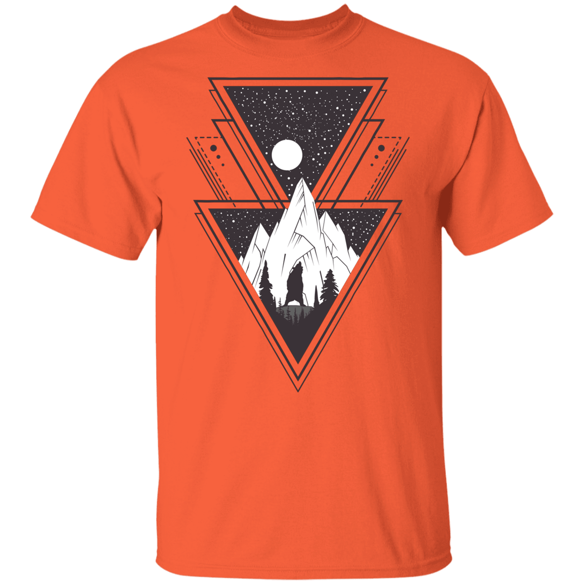T-Shirts Orange / YXS Triangle Bear Art Youth T-Shirt