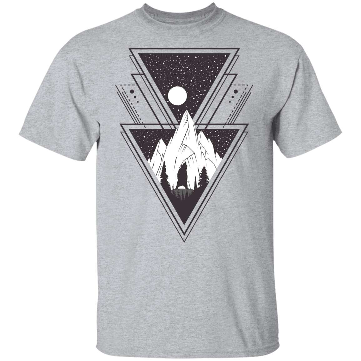 T-Shirts Sport Grey / YXS Triangle Bear Art Youth T-Shirt