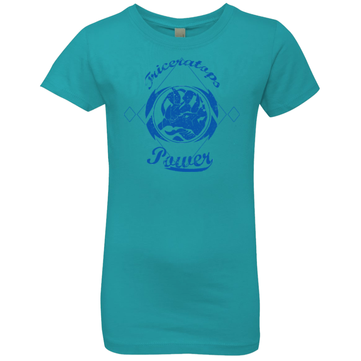 T-Shirts Tahiti Blue / YXS Triceratops Girls Premium T-Shirt