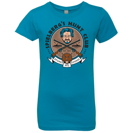 T-Shirts Turquoise / YXS Triceratops Hunt Club Girls Premium T-Shirt