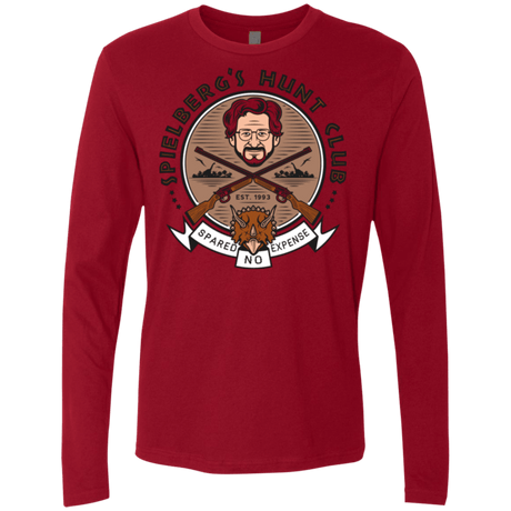 T-Shirts Cardinal / Small Triceratops Hunt Club Men's Premium Long Sleeve