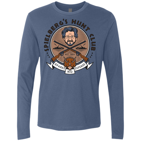 T-Shirts Indigo / Small Triceratops Hunt Club Men's Premium Long Sleeve