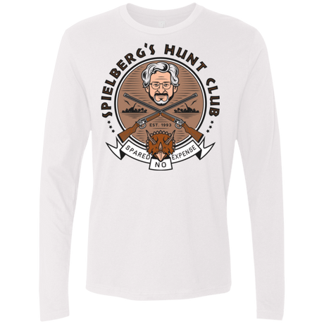 T-Shirts White / Small Triceratops Hunt Club Men's Premium Long Sleeve