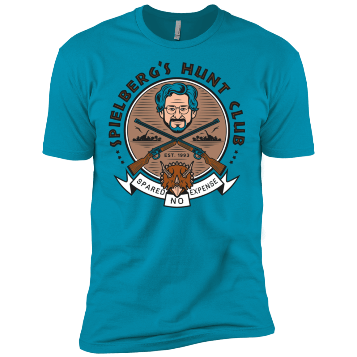 T-Shirts Turquoise / X-Small Triceratops Hunt Club Men's Premium T-Shirt