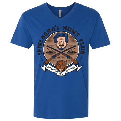 T-Shirts Royal / X-Small Triceratops Hunt Club Men's Premium V-Neck