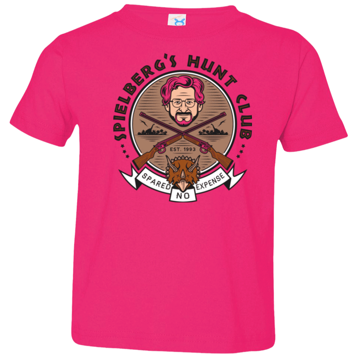 T-Shirts Hot Pink / 2T Triceratops Hunt Club Toddler Premium T-Shirt