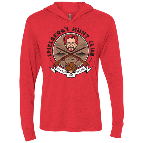 T-Shirts Vintage Red / X-Small Triceratops Hunt Club Triblend Long Sleeve Hoodie Tee