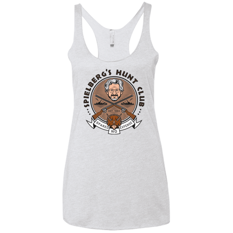 T-Shirts Heather White / X-Small Triceratops Hunt Club Women's Triblend Racerback Tank