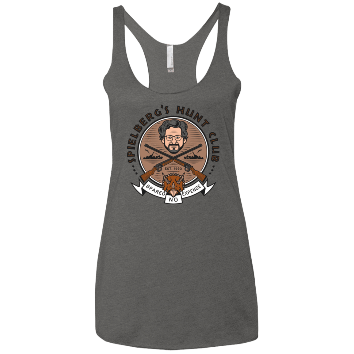 T-Shirts Premium Heather / X-Small Triceratops Hunt Club Women's Triblend Racerback Tank