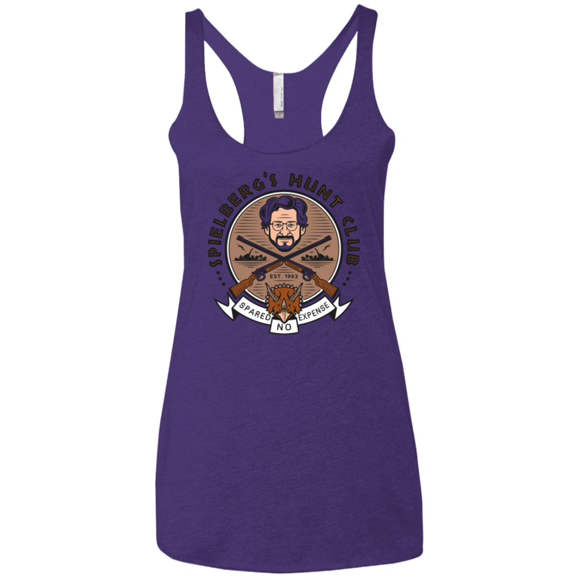 T-Shirts Purple / X-Small Triceratops Hunt Club Women's Triblend Racerback Tank