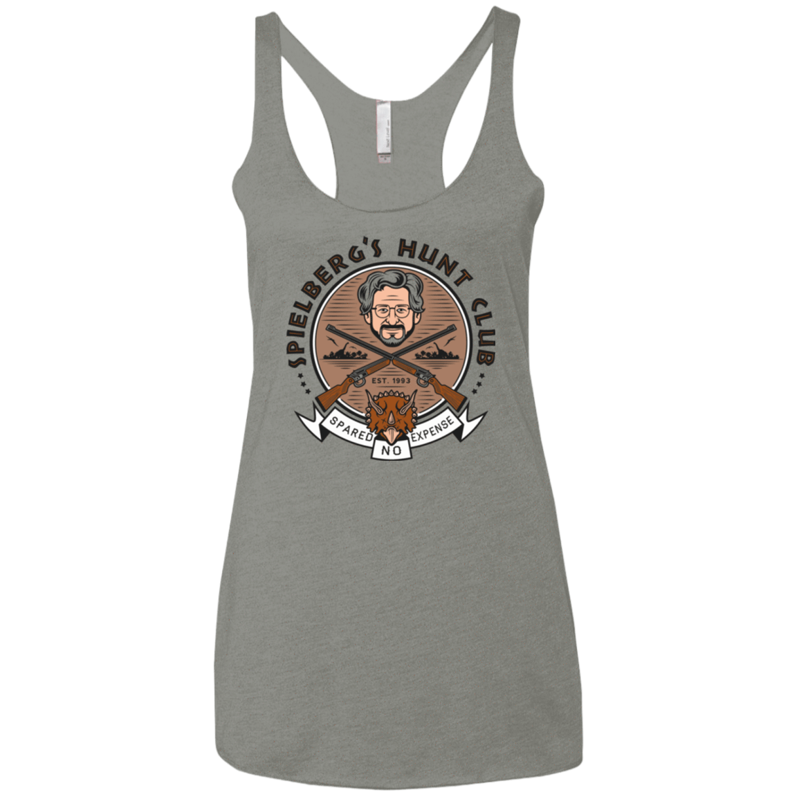 T-Shirts Venetian Grey / X-Small Triceratops Hunt Club Women's Triblend Racerback Tank