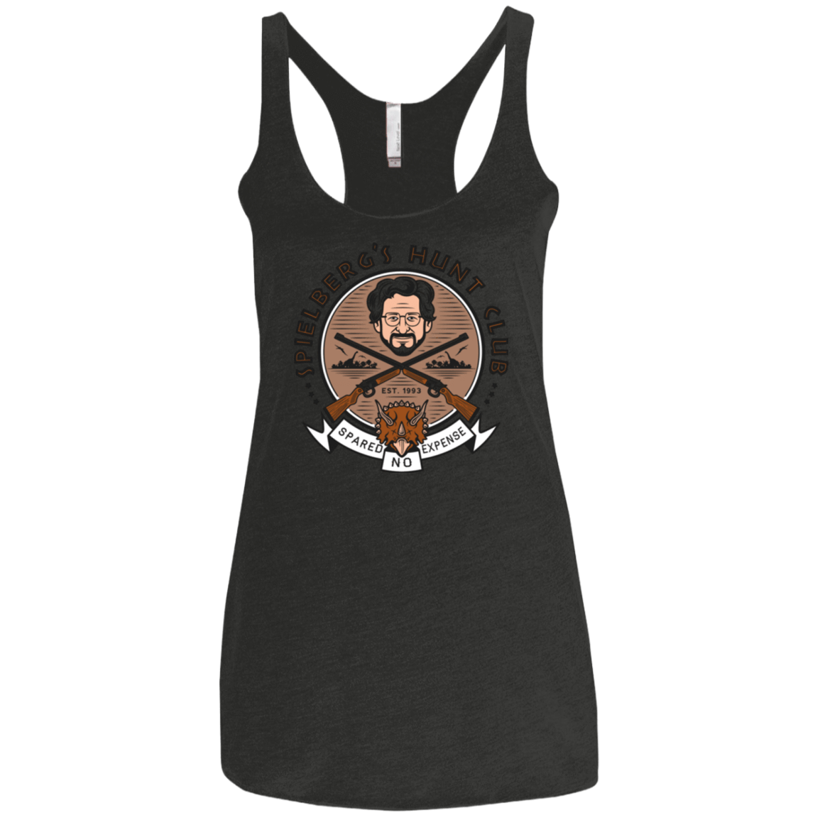 T-Shirts Vintage Black / X-Small Triceratops Hunt Club Women's Triblend Racerback Tank
