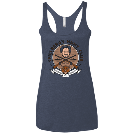 T-Shirts Vintage Navy / X-Small Triceratops Hunt Club Women's Triblend Racerback Tank