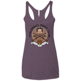 T-Shirts Vintage Purple / X-Small Triceratops Hunt Club Women's Triblend Racerback Tank