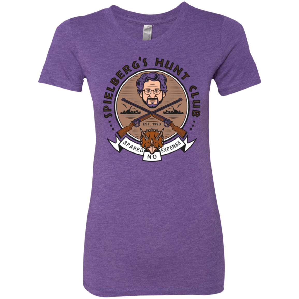 T-Shirts Purple Rush / Small Triceratops Hunt Club Women's Triblend T-Shirt