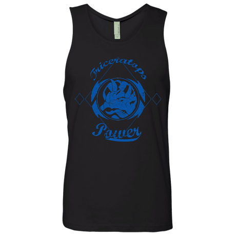 T-Shirts Black / Small Triceratops Men's Premium Tank Top