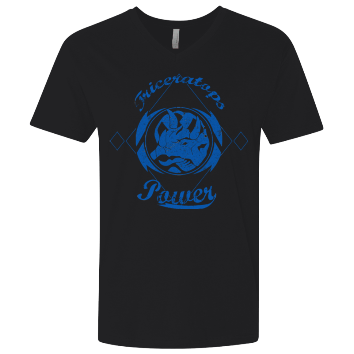 T-Shirts Black / X-Small Triceratops Men's Premium V-Neck