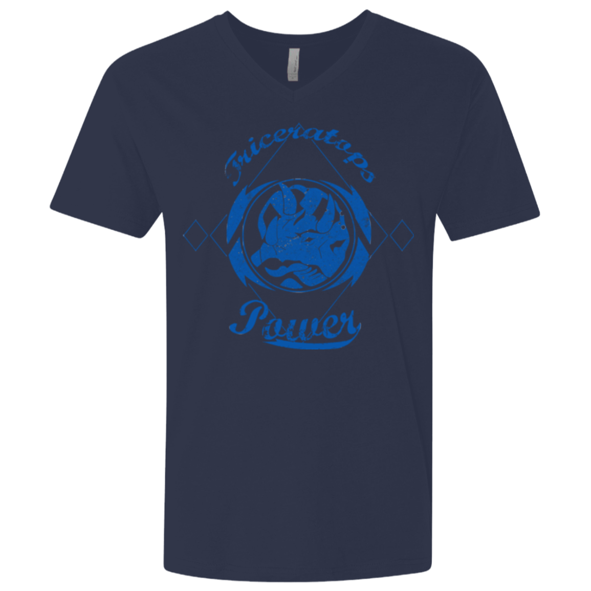 T-Shirts Midnight Navy / X-Small Triceratops Men's Premium V-Neck