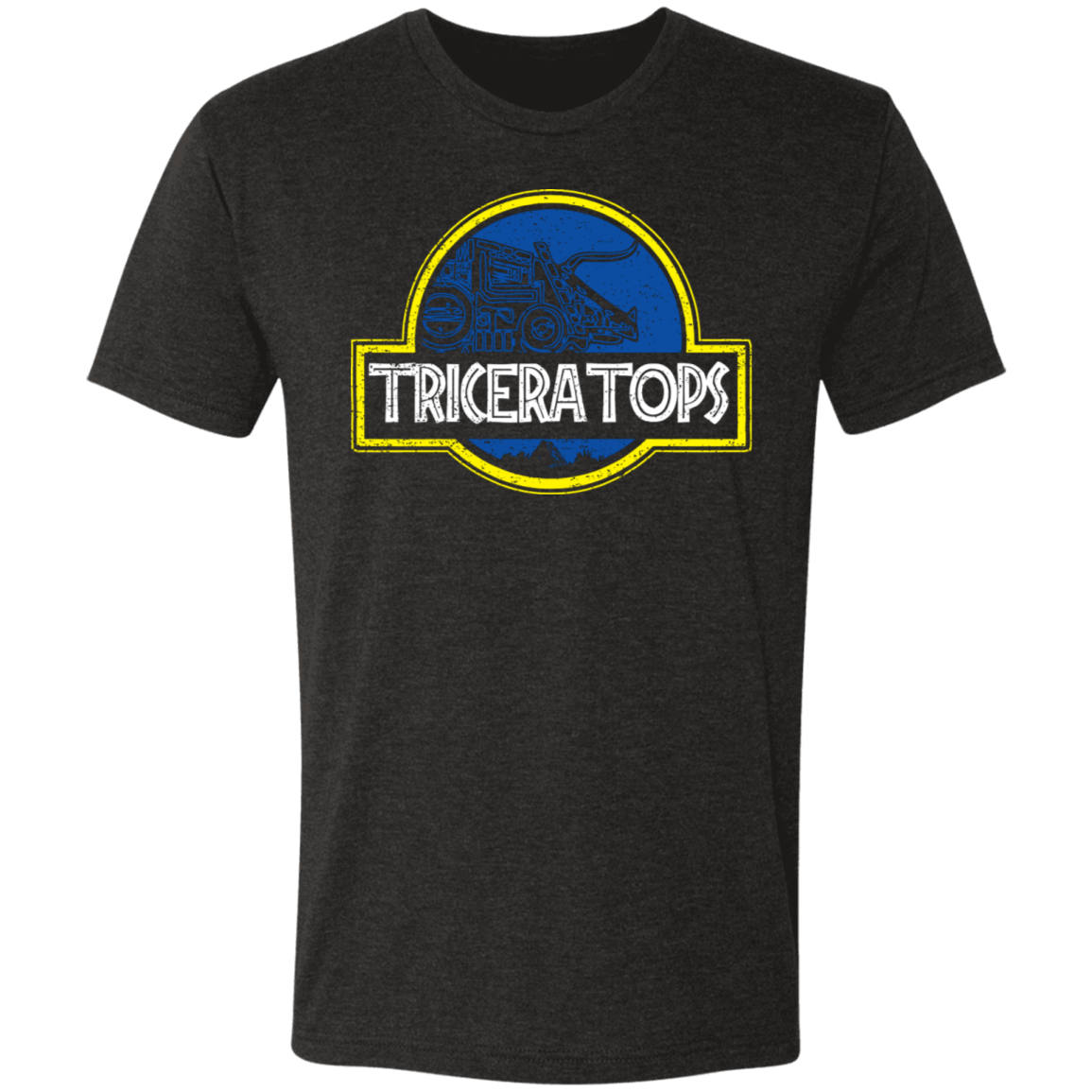 T-Shirts Vintage Black / S Triceratops Men's Triblend T-Shirt