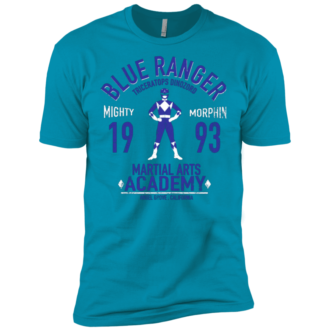 T-Shirts Turquoise / X-Small Triceratops Ranger Men's Premium T-Shirt