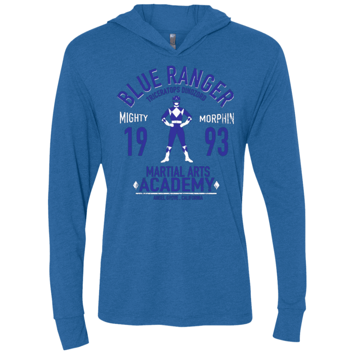 T-Shirts Vintage Royal / X-Small Triceratops Ranger Triblend Long Sleeve Hoodie Tee
