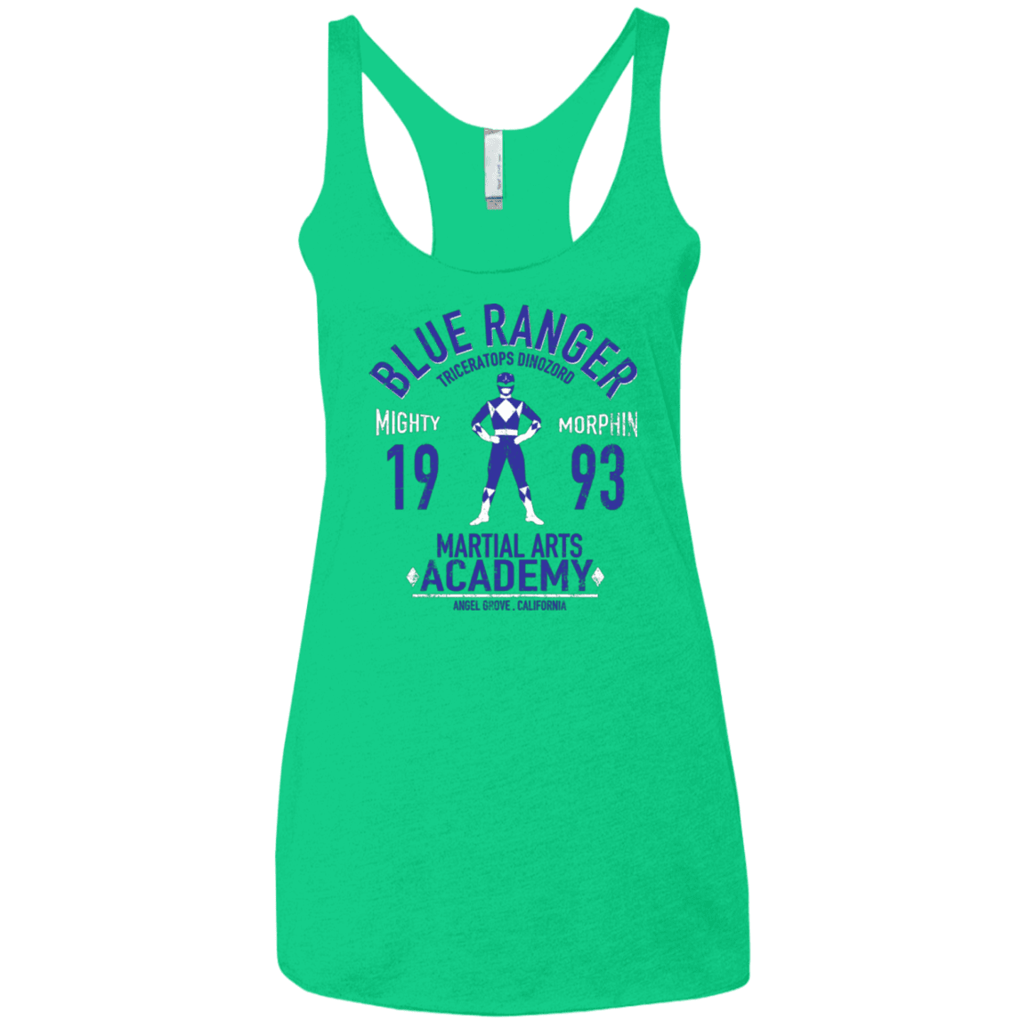 T-Shirts Envy / X-Small Triceratops Ranger Women's Triblend Racerback Tank
