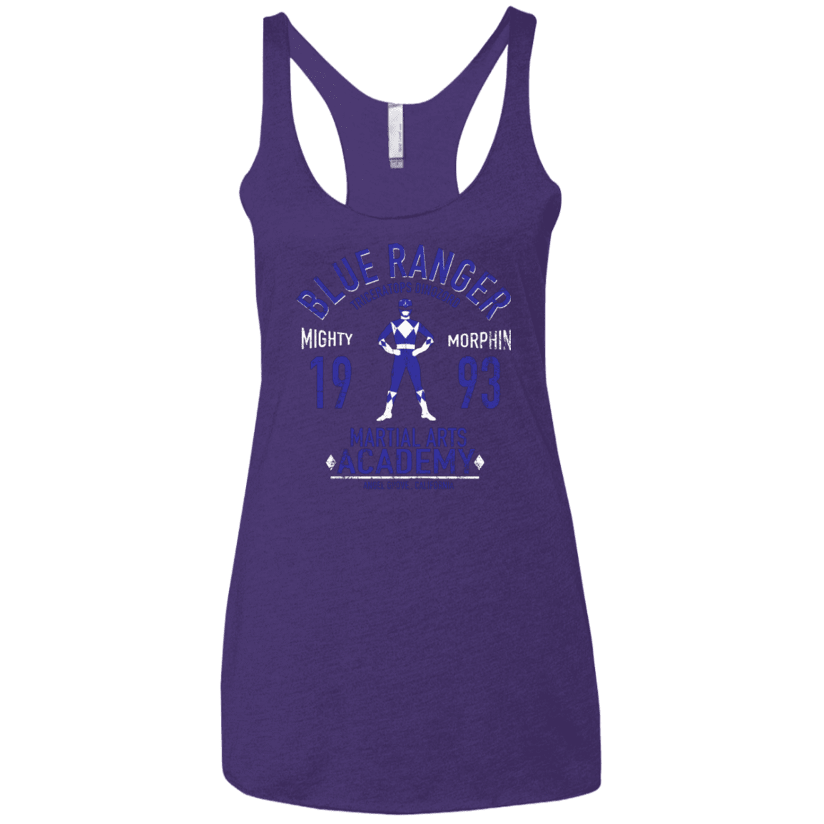 T-Shirts Purple / X-Small Triceratops Ranger Women's Triblend Racerback Tank